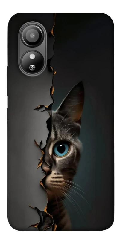 Чехол на ZTE Blade L220 Кот-подглядыватель v2 фото 1 из 1