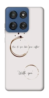 Чехол на Motorola Edge 60 Stylus Coffee with you фото 1 из 1