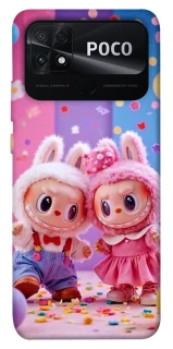 Чохол на Xiaomi Poco C40 Labubu twins ver.3 фото 1 з 1