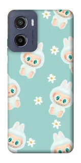 Чохол на Motorola Moto E15 Labubu Green фото 1 з 1