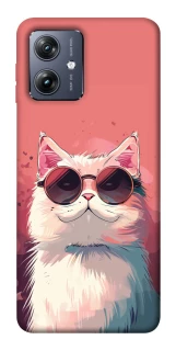 Чохол на Motorola Moto G54 Сat with glasses фото 1 Чохол на Motorola Moto G54 Сat with glasses фото 1 з 1