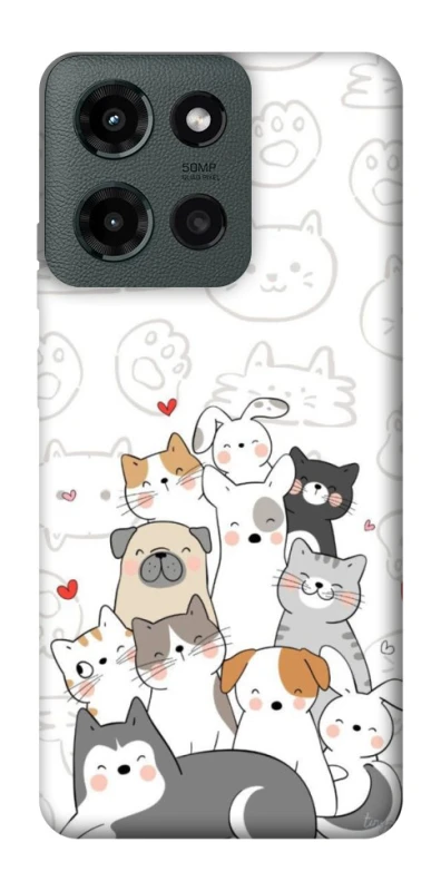 Чохол на Motorola Moto G Power (2025) Funny Pets фото 1 з 1