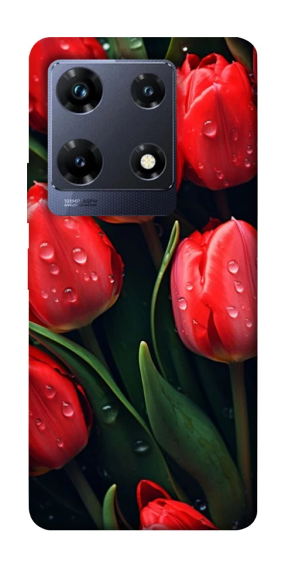 Чохол на Infinix Note 30 Pro Червоні тюльпани фото 1 з 1