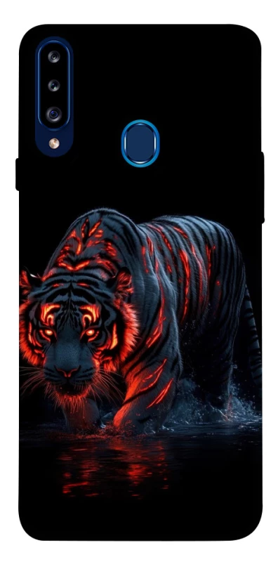 Чохол на Samsung Galaxy A20s fire tiger фото 1 з 1