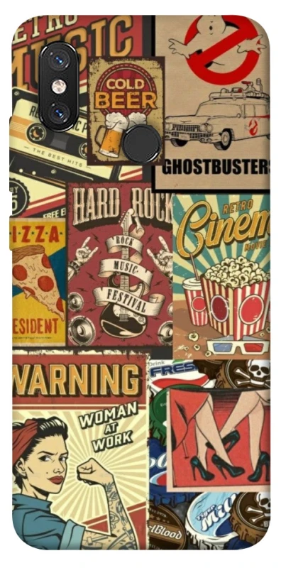 Чохол на Xiaomi Mi 8 Retro collage ver.2 фото 1 з 1