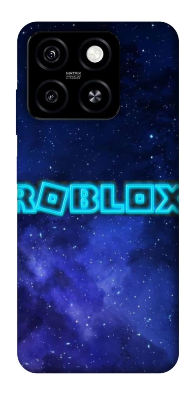 Чехол на ZTE Blade A55 4G Roblox Space Logo Blue фото 1 из 1