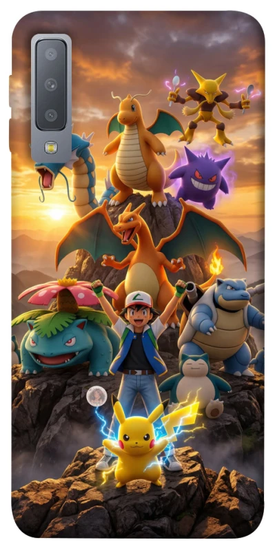 Чехол на Samsung A750 Galaxy A7 (2018) Pokemon фото 1 из 1