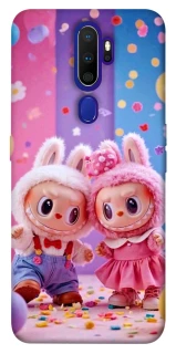 Чехол на Oppo A5 (2020) / Oppo A9 (2020) Labubu twins ver.3 фото 1 из 1