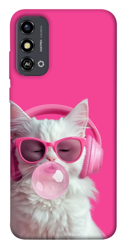 Чехол на ZTE Blade A53 Pink kitty фото 1 из 1