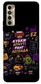 Чехол на TECNO Camon 17P Brawl Stars collage фото 1 из 1
