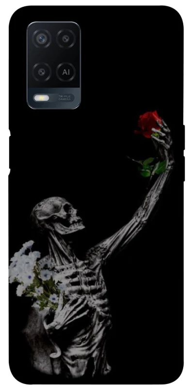 Чехол на Oppo A54 4G Skeleton vs Rose фото 1 из 1