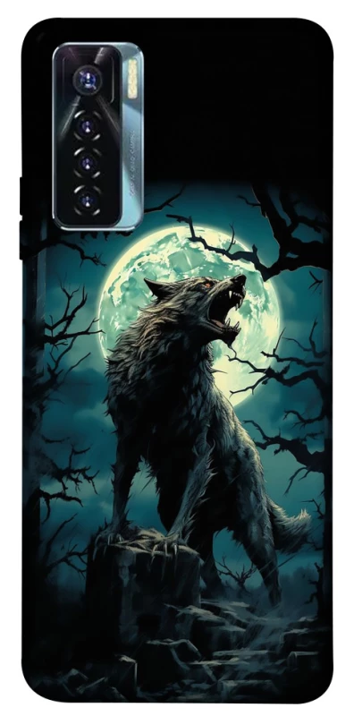 Чехол на TECNO Camon 17 Pro Волк под луной фото 1 из 1