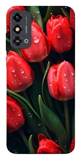 Чохол на ZTE Blade A53 Червоні тюльпани фото 1 з 1