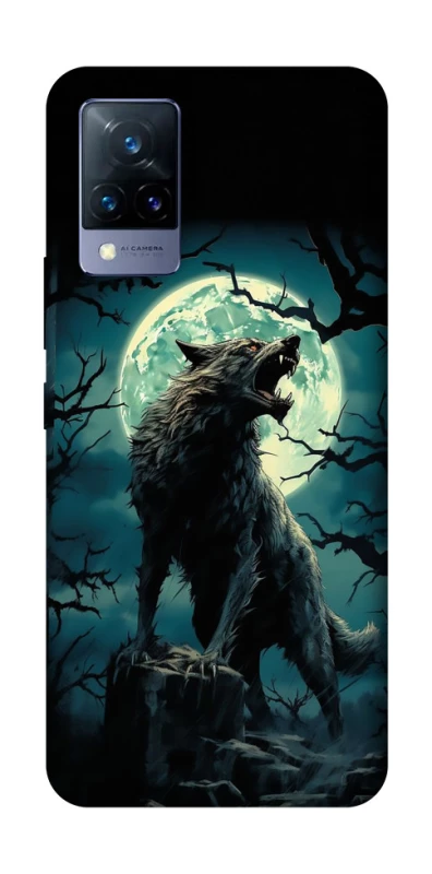 Чохол на Vivo V21 Вовк під місяцем фото 1 з 1