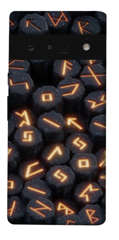 Чехол на Google Pixel 6 Pro Огненые руны фото 1 из 1