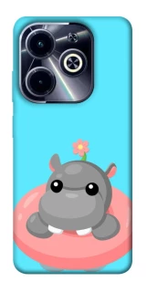 Чехол на Infinix Hot 40i Adopt Me Hippo Floatie фото 1 из 1