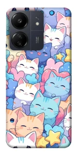 Чехол на Xiaomi Poco C65 Funny Kittens ver.3 фото 1 из 1