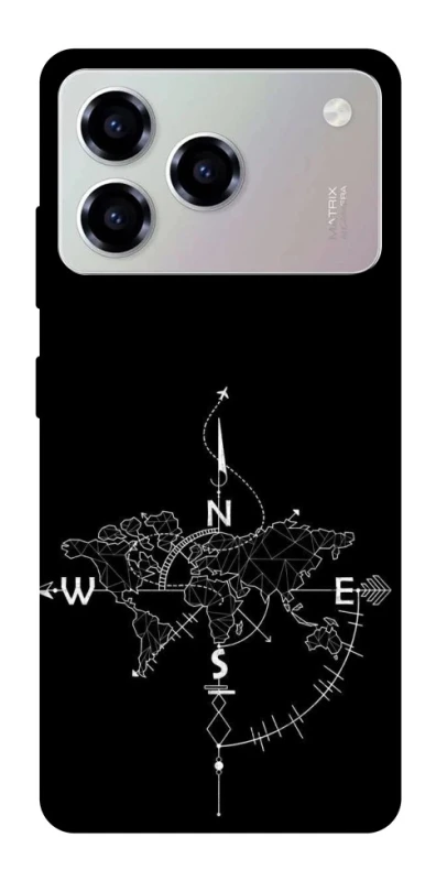 Чохол на ZTE Blade A76 Travel Map фото 1 з 1