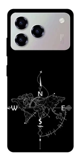 Чохол на ZTE Blade A76 Travel Map фото 1 з 1