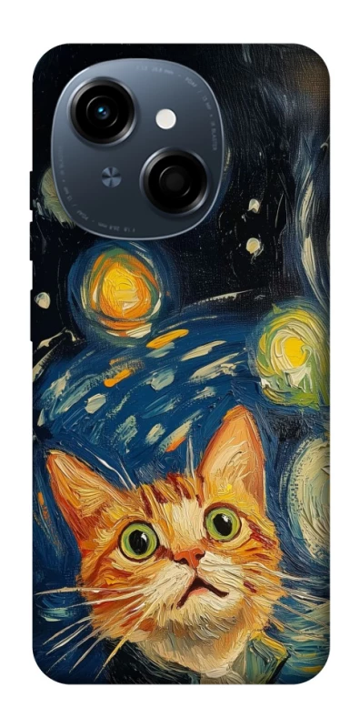 Чехол на TECNO Spark Go 1 paint cat фото 1 из 1