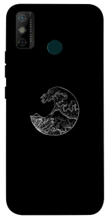 Чохол на TECNO Spark 6 Go Black tsunami фото 1 Чохол на TECNO Spark 6 Go Black tsunami фото 1 з 1