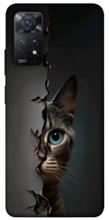 Чехол на Xiaomi Redmi Note 12 Pro 4G Кот-подглядыватель v2 фото 1 из 1