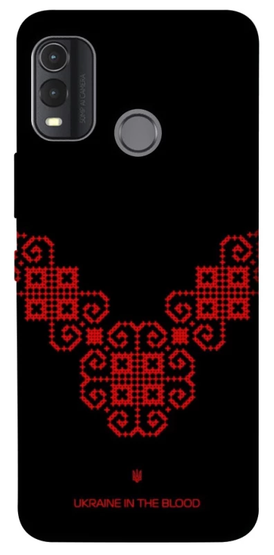 Чохол на Nokia G11 Plus Чорно-червона вишиванка фото 1 з 1