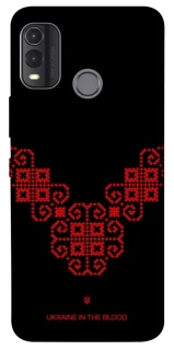 Чохол на Nokia G11 Plus Чорно-червона вишиванка фото 1 з 1