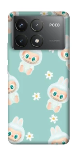 Чохол на Xiaomi Poco F6 Pro Labubu Green фото 1 з 1