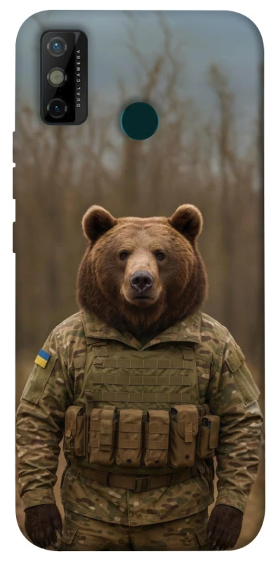 Чохол на TECNO Spark 6 Go Ведмідь захисник фото 1 з 1