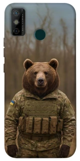 Чехол на TECNO Spark 6 Go Медведь защитник фото 1 из 1
