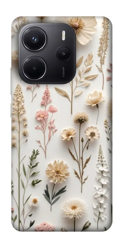 Чехол на Xiaomi Redmi Note 14 4G (Europe version) Floral design ver.1 фото 1 из 1