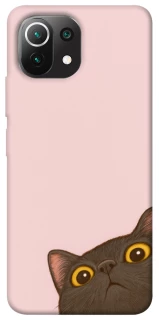 Чохол на Xiaomi Mi 11 Lite Peeping cat фото 1 з 1