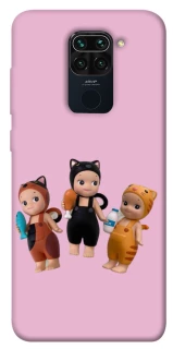 Чохол на Xiaomi Redmi Note 9 / Redmi 10X Cat Cafe Trio фото 1 з 1