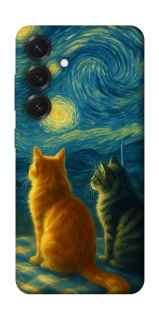 Чехол на Samsung Galaxy S26 Edge Cats under the stars фото 1 из 1