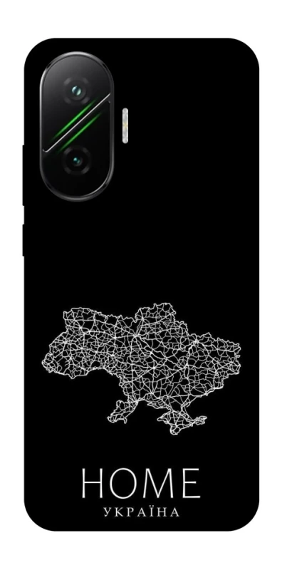 Чехол на Xiaomi Poco F7 Ukraine black map фото 1 из 1