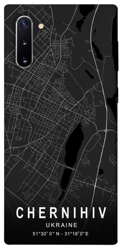 Чехол на Samsung Galaxy Note 10 Chernihiv map фото 1 из 1