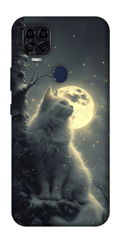 Чохол на ZTE Blade v2020 Кіт під місяцем фото 1 з 1