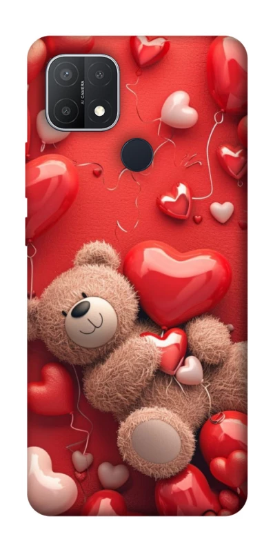 Чохол на Oppo A15s / A15 bear in hearts фото 1 з 1