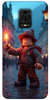 Чохол на Xiaomi Redmi Note 9s / Note 9 Pro / Note 9 Pro Max Roblox Fire Logo Blue Flames фото 1 з 1