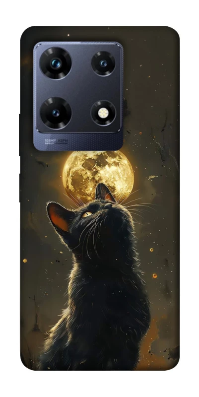 Чехол на Infinix Note 30 Pro Кот под луной v2 фото 1 из 1