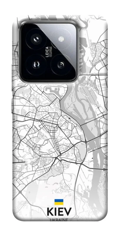 Чохол на Xiaomi 14 Pro Kiev white map фото 1 з 1