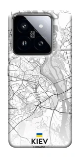 Чохол на Xiaomi 14 Pro Kiev white map фото 1 з 1