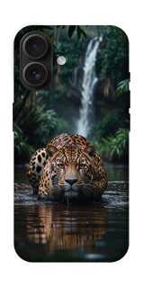 Чехол на Apple iPhone 16 Leopard in water фото 1 из 1