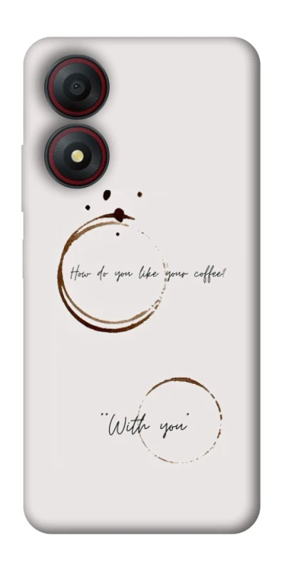 Чохол на ZTE Blade A34 4G Coffee with you фото 1 з 1