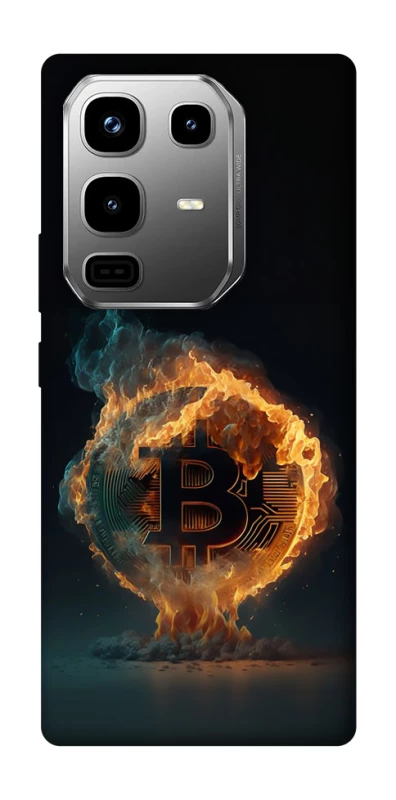 Чехол на Infinix Note 50 Pro Fire Bitcoin фото 1 из 1