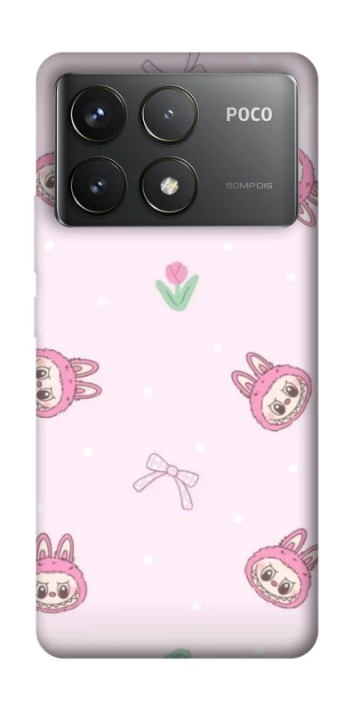 Чохол на Xiaomi Poco F6 Pro Labubu Flower фото 1 з 1