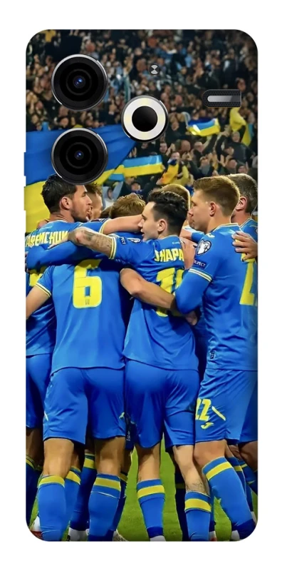 Чехол на TECNO Pova 6 Neo (LI6) Сборная Украины v3 фото 1 из 1