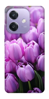 Чехол на Oppo A40m Фиолетовые тюльпаны фото 1 из 1