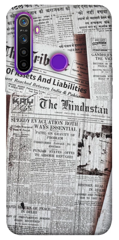 Чохол на Realme 5 Газети фото 1 з 1